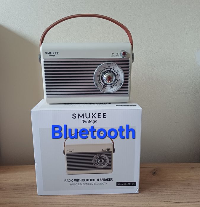 Nowe Radio z głośnikiem bluetooth, bateria wbudowana  Vintage,