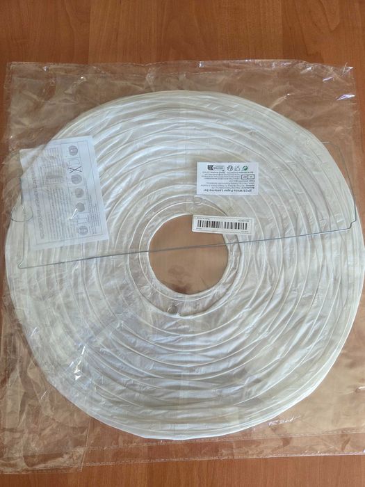 Lampion abażur biały