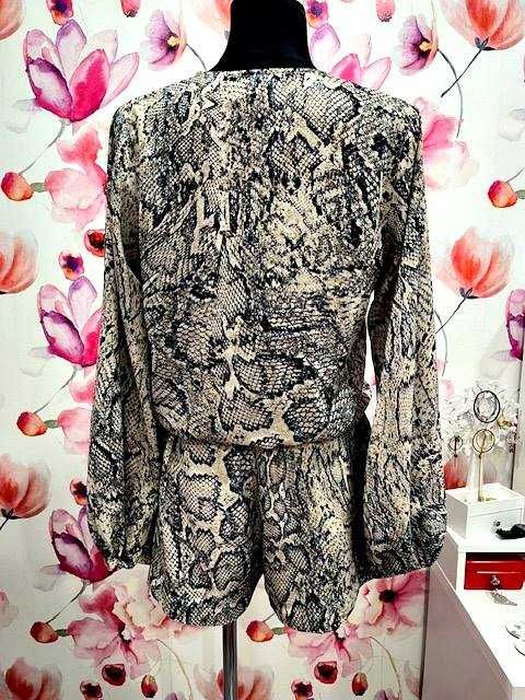 lindex kombinezon modny wzór węża skóra jak nowe hit roz.34