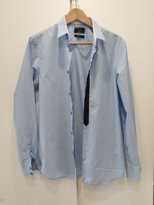 Koszula RESERVED slimfit 40 niebieska