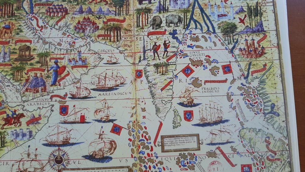 Descobrimentos e a Cartografia 10 postais e 10 subscritos