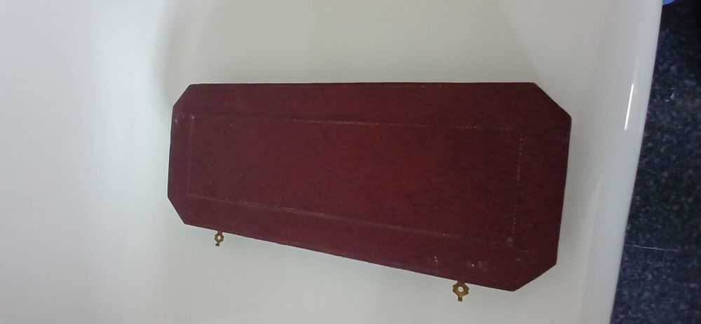 Conjunto em prata faca e garfo para trinchar
