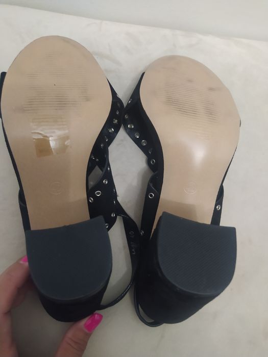 Sandały nowe czarne rozmiar 39