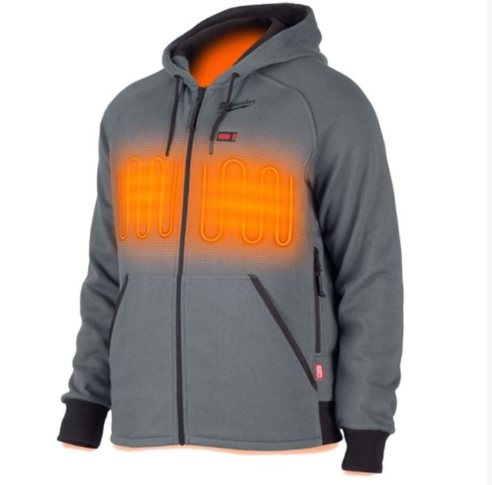 Толстовка з підігрівом MILWAUKEE, M12 HHGREY4, сіра, S, M, L, XL, XXL