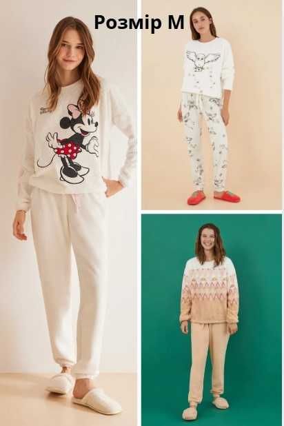 Жіночі теплі флісові піжами women'secret, розмір М та Л