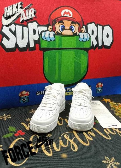 Nike Air Force 1 One All White 45