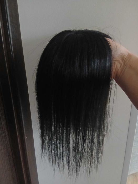 Накладка на макушку (топпер) натуральне волосся 30 см-550 і 25 см-400