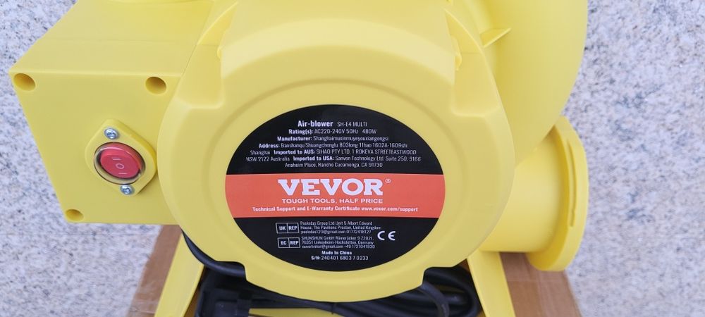 Motor para insufláveis 480 W Novo