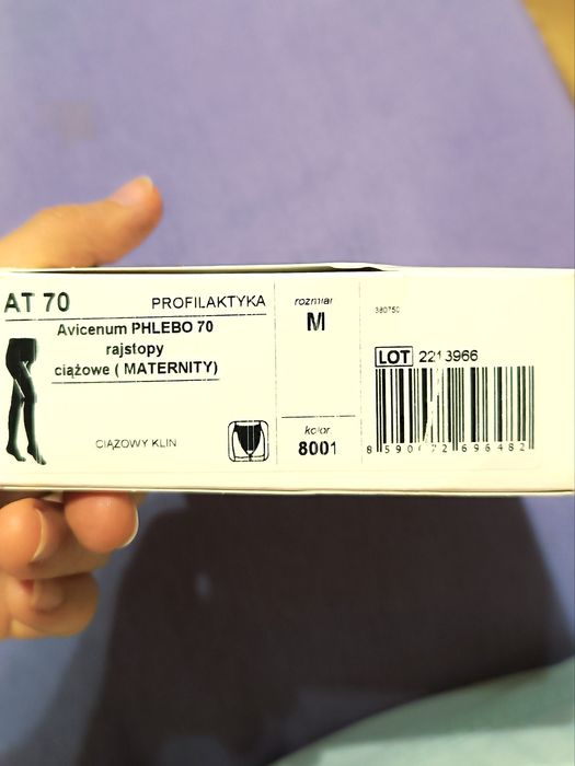 Rajstopy przeciwżylakowe dla kobiet w ciąży Aries avicenum 70 den M