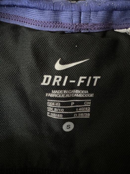 Nike dri-fit czarne kolarki szorty spodenki S