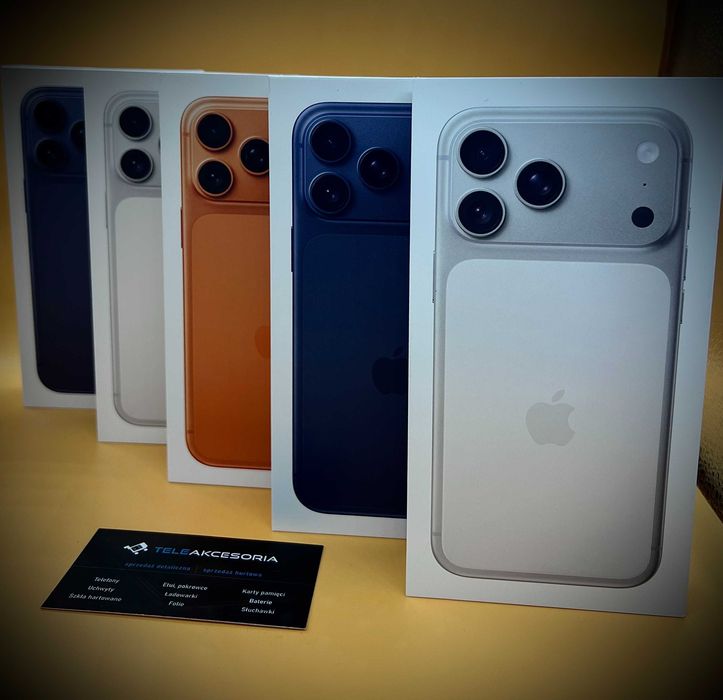 Apple Iphone 17 PRO MAX | 256gb | NOWIUTKIE | KOLORY | Teleakcesoria