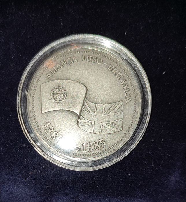 Medalha em Prata comemorativa da Aliança Luso Britânica