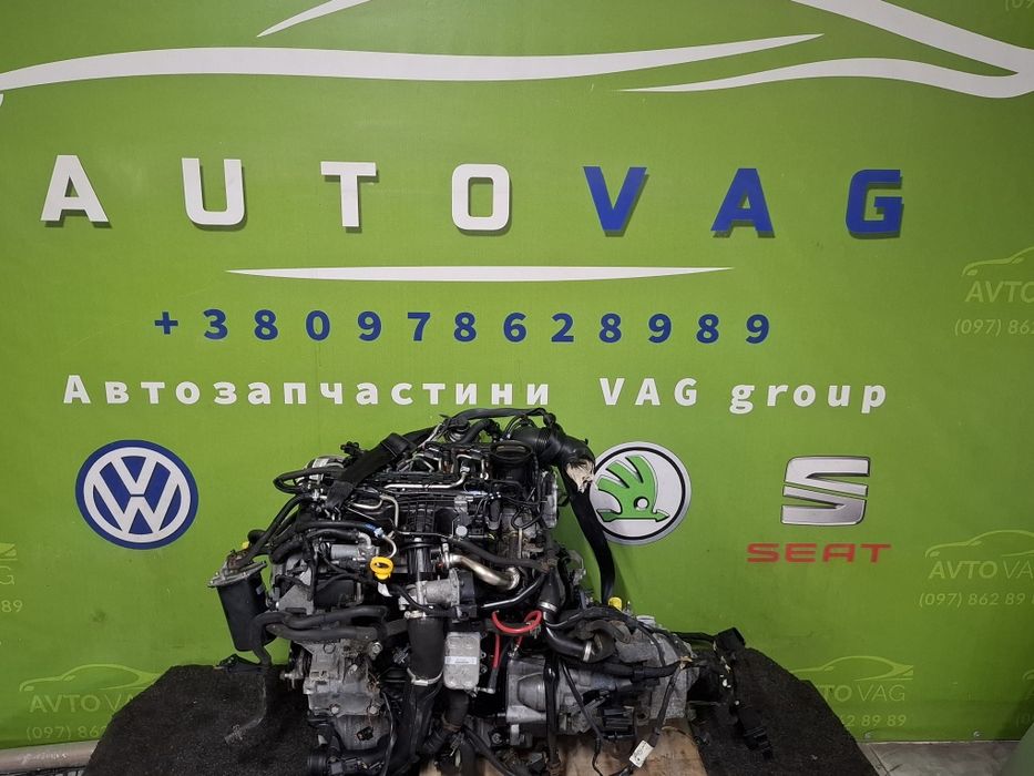 Двигун 1.6TDI CAY 77kw VW Passat B6 B7 Golf Jetta Caddy Touran Skoda Superb Octavia  Fabia Seat