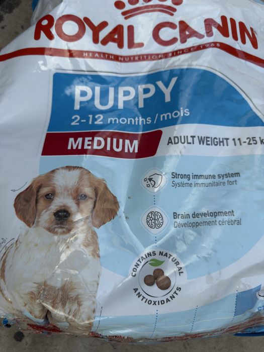 Сухий  преміум корм для  собак цуценят Royal Canin Medium Puppy 12 кг