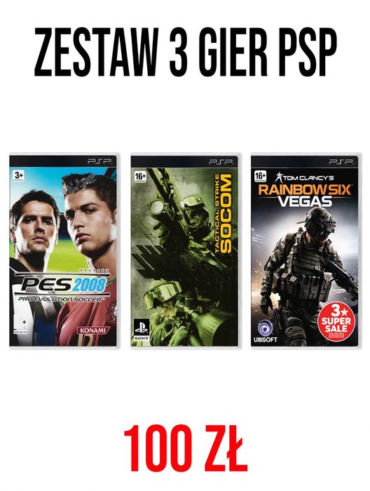 Gry PSP zestaw 3gry