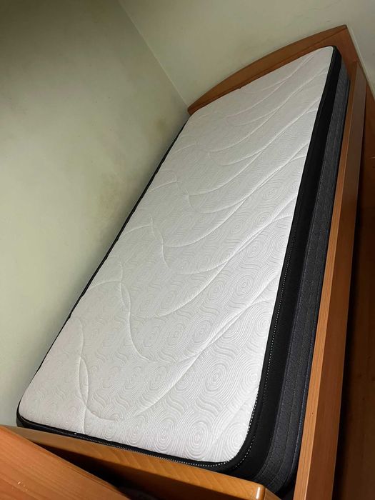 Colchão SOMNALIS SUMMER SETZ 90x190cm Ergonómico Viscoelástico - Como Novo - Recomendado Para Alergias Aos Ácaros