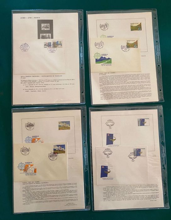 Sobrescritos de 1º dia de circulação dos CTT (FDC’S) - 1983