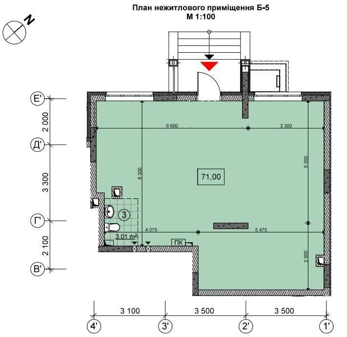 71м2, ТОП локація біля Сільпо, ЖК Нивки-Парк, 80% трафіку повз 71м2