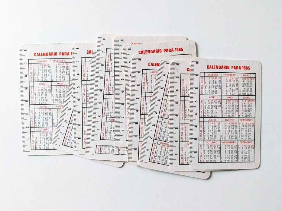 11 calendários EMBLEMAS de CLUBES de PORTUGAL | futebol 1985