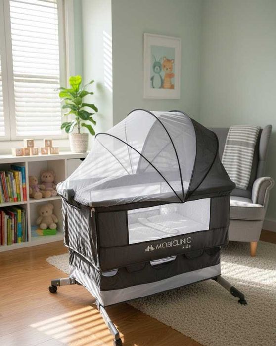 Piękna dostawka dla dziecka łóżeczko dostawne