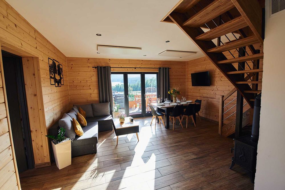 Domek domki w górach Lasówka Zieleniec Góry Sudety nocleg wakacje  SPA