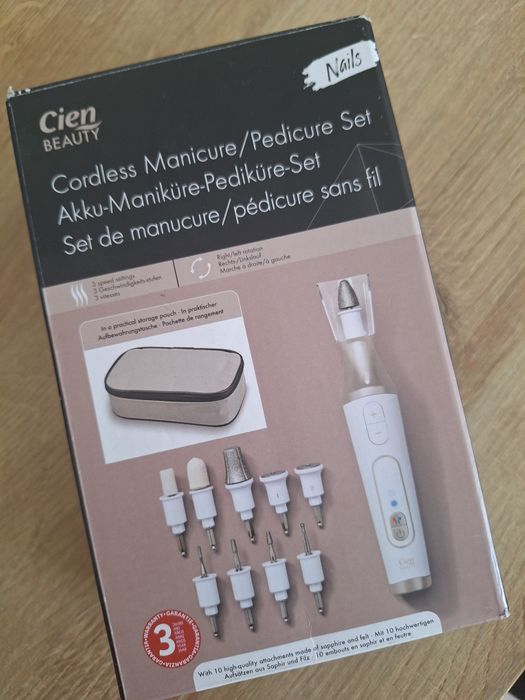 Cien zestaw do pedicure set paznokci