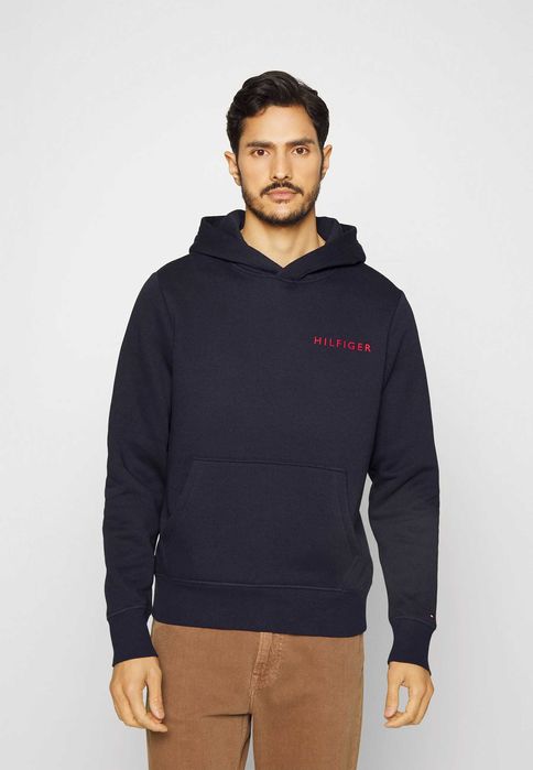 Granatowa bluza Tommy Hilfiger Pop Color Hoodie rozmiar M