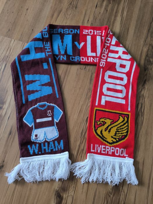 West Ham Liverpool 2016 Premiere League szalik klubowy