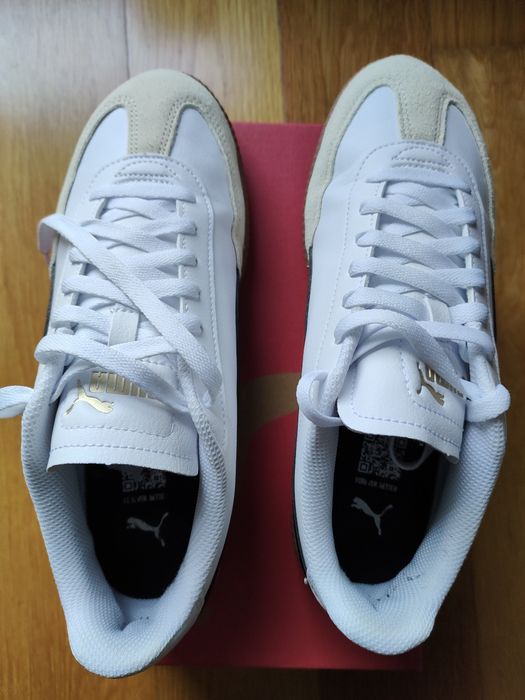 Sapatilhas tenis Puma original 9t brancos casual terraces