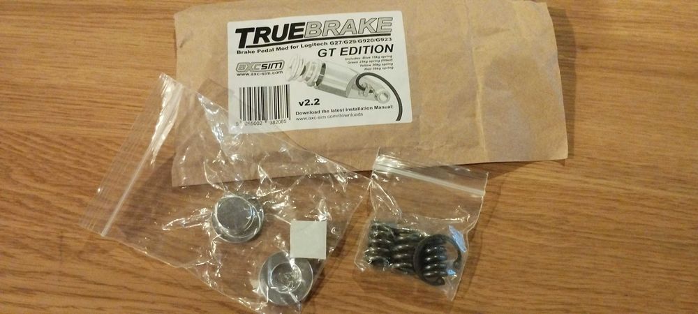 Logitech G923 TRUEFORCE + Mod TrueBreak v2.2 AXC Sim + Manete Mudanças