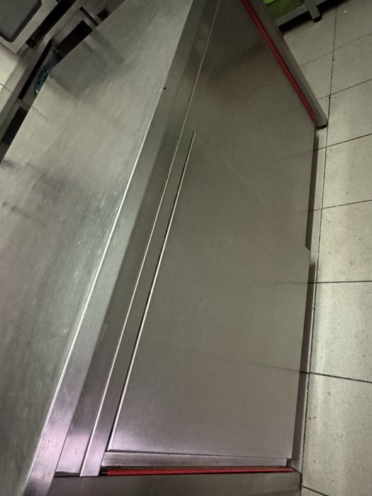 Bancada central ilha em inox para cozinha restaurante