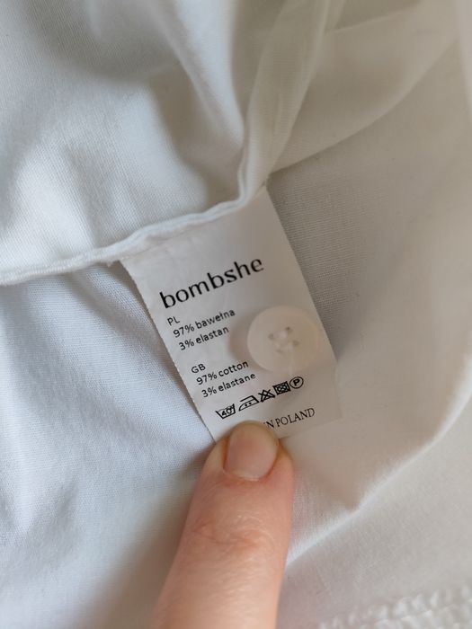 Koszula oversize biała bawełna XS/S Bombshe