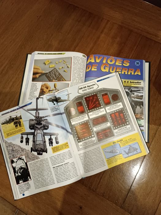 Livros de Aviões de Guerra mais um livro de Manual de Modelismo Aéreo