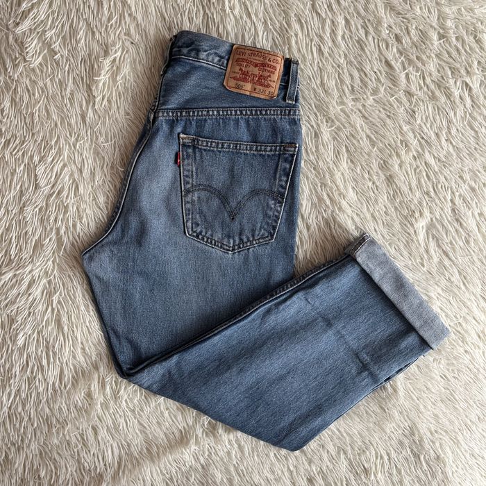 Прямі широкі блакитні джинси Levi’s 505 оригінал levis 501