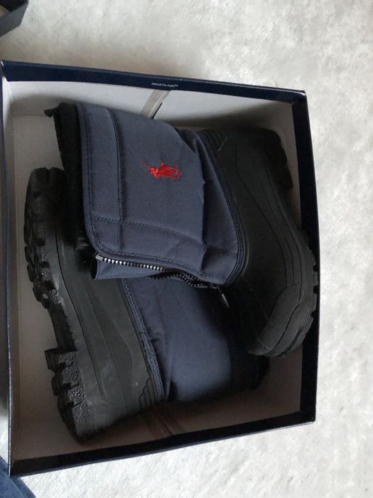 Polo ralph lauren kozaki granatowe śniegowce ciepłe wygodne 34 zimowe