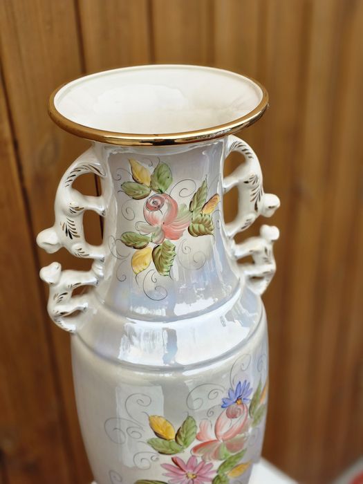 Wazon Depose perłową kwiaty lwy #1710 Stylowy Węgrów