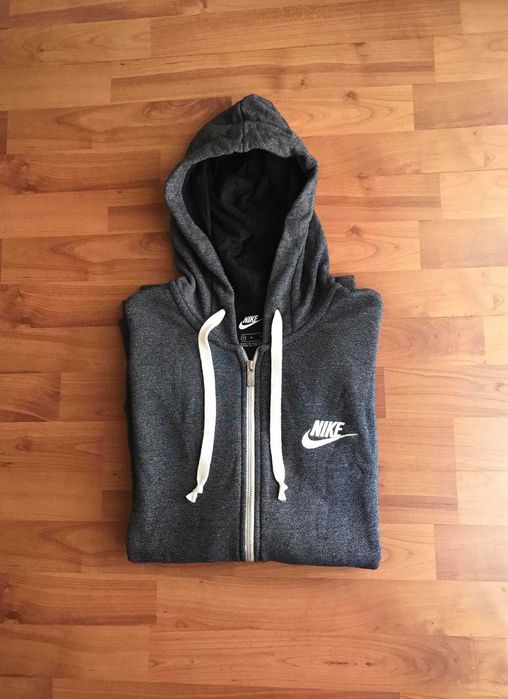 casaco nike fato de treino futebol desporto M cinzento hoodie blusao sweatshirt