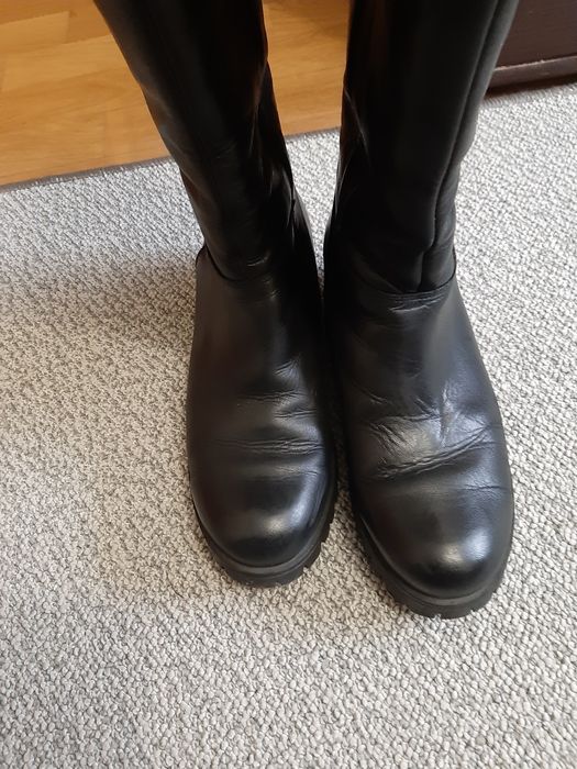 Kozaki ze skóry naturalnej