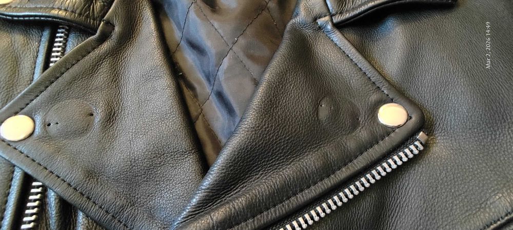 Ramoneska, 100% skóra cielęca.