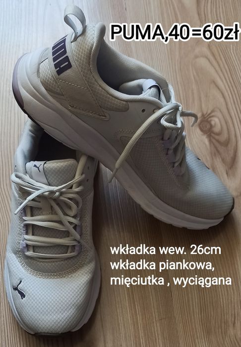 Adidasy młodzieżowe, damskie Puma.