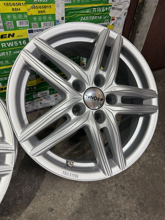 Литі диски r16 5/112 ronal 6,5j et22 шкода ауді мерс фольс skoda vw