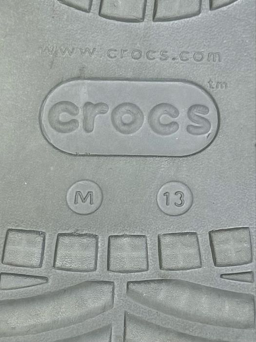 Crocs Dual кроксы вьетнамки шлепанцы M13 46 размер серые
