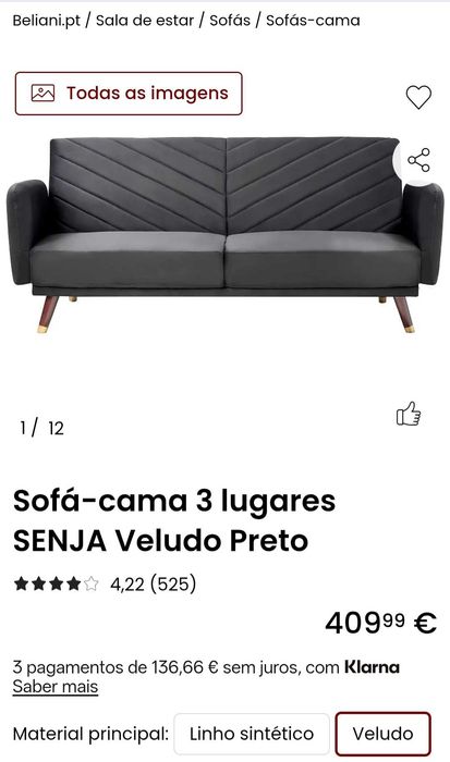 Sofá Cama 3 lugares