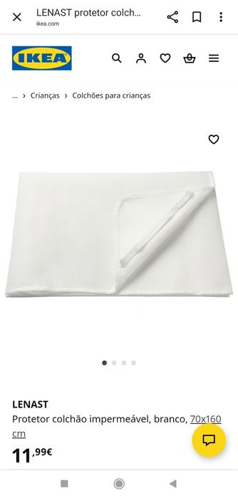 Cama de criança IKEA Kritter com estrado, colchão e dossel