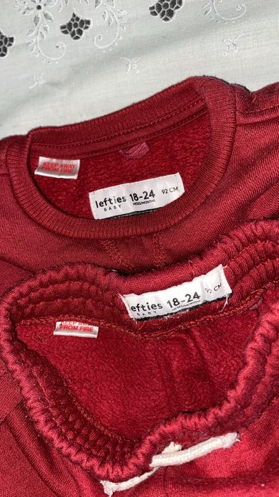 conjunto fato treino vermelho