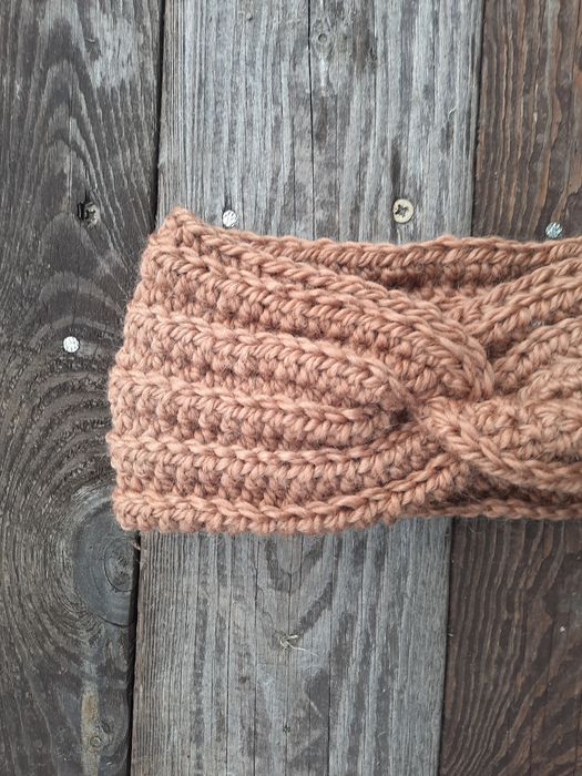 Opaska wełniana, alpaka, handmade