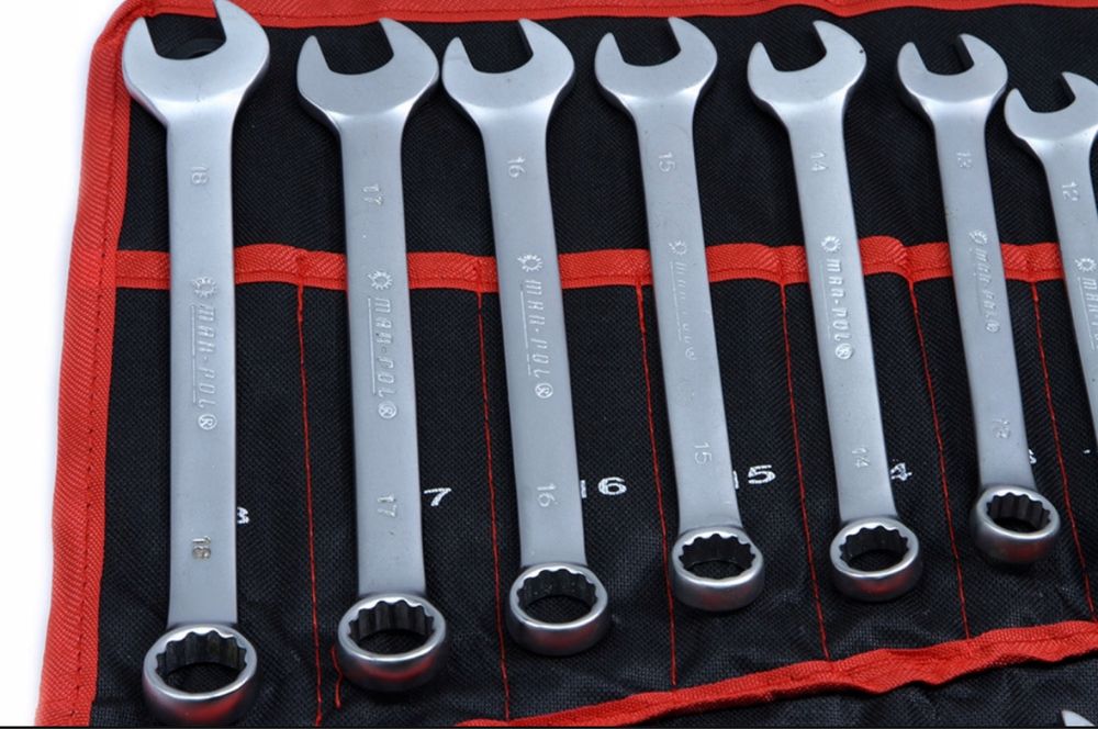Zestaw Klucze Płasko Oczkowe 6-32 mm Pokrowiec Gratis Prezent