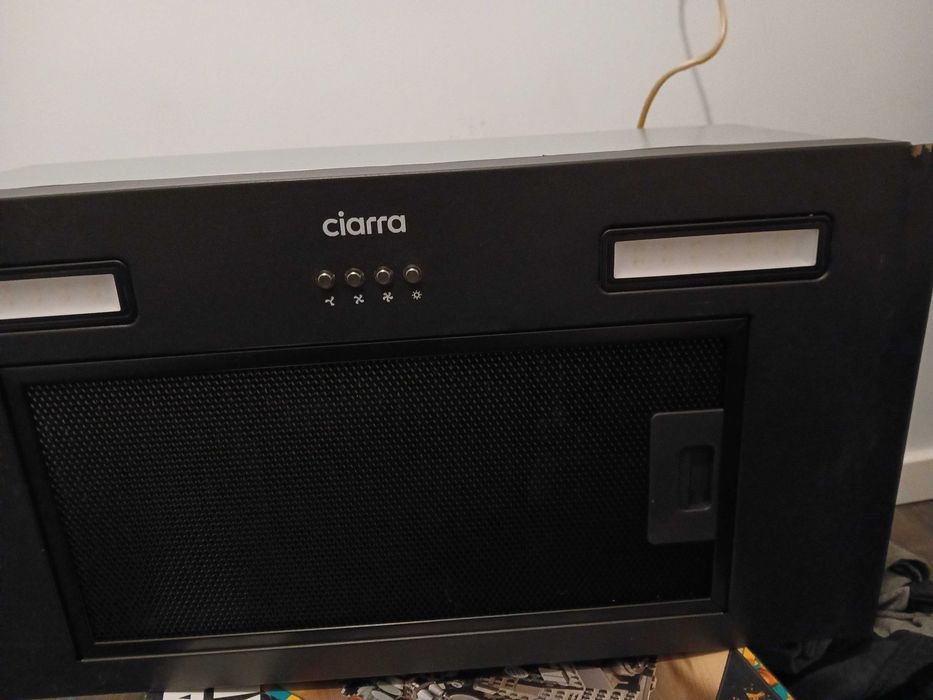 CIARRA CBCB6926A Okap kuchenny 60 cm 650 m³/h A+++ Czarny Zabudowa