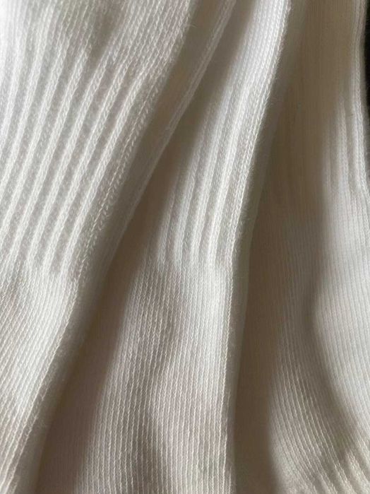6 par bawełnianych skarpetek Nike – białe, unisex, do kostki