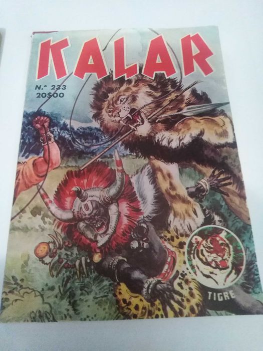 Livro de BD antigo Kalar da colecção Tigre " Nº233.